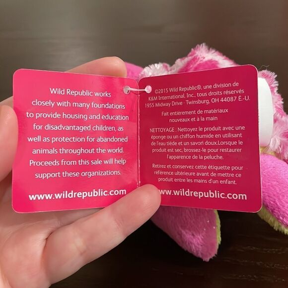 Lil Sweet and Sassy Taffy Pink Turtle Wild Republic 6” NWT Excellent Condition - Picture 8 of 11